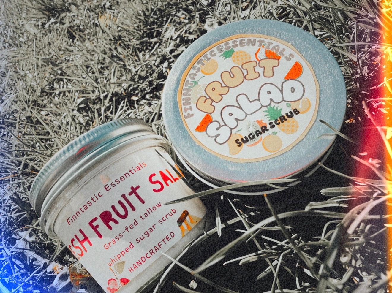 Fresh fruit salad sugar scrub